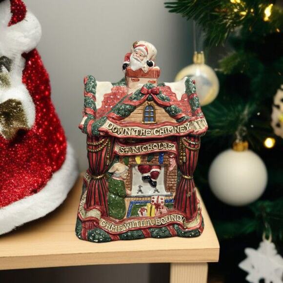 Fitz and Floyd Classics Night Before Christmas Large Cookie Jar Retired - Picture 1 of 9
